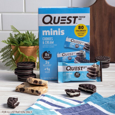 Mini Biscoitos E Cremes Protein Bars Quest Nutrition 14 Unid - Imagem 4