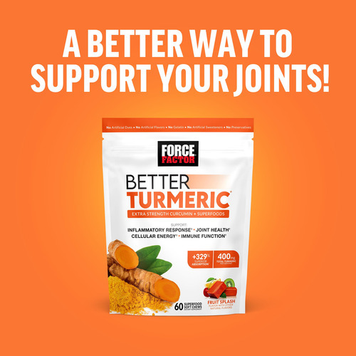 Suplemento Force Factor Better Turmeric Inflammation 60 Chew - Imagem 7