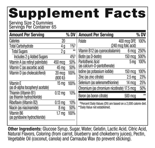Multivitamínico Gummy Olly, Vitaminas Femininas A, D, C, E, - Imagem 8