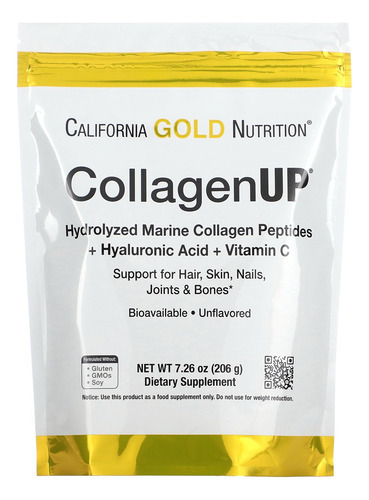 Peptídeos De Colágeno Em Pó California Gold Nutrition Com Hy