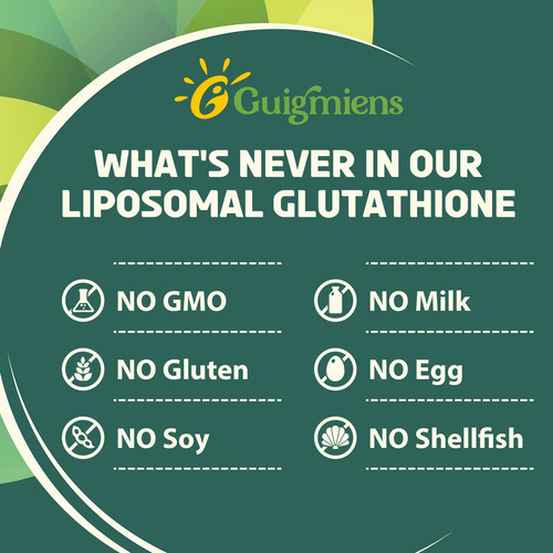 Suplemento Guigmiens Glutationa Lipossomal 2000 Mg Com Ha + - Imagem 6