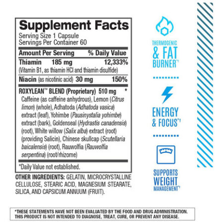 Suplemento Bpi Sports Roxylean Extreme Fat Burner 60 Unidade - Imagem 4