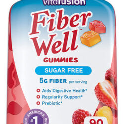 Suplemento De Fibra Vitafusion Fiber Well Sugar Free 90 Unid