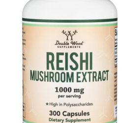 Suplemento De Extrato De Cogumelo Reishi Double Wood 300 Cáp