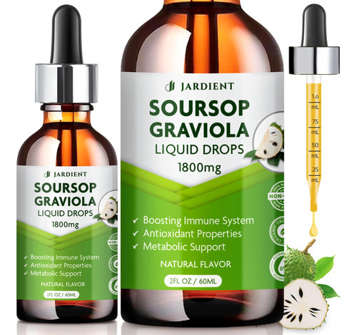 Suplemento Jardient Soursop Bitters Extract Liquid Oil 60ml - Imagem 8