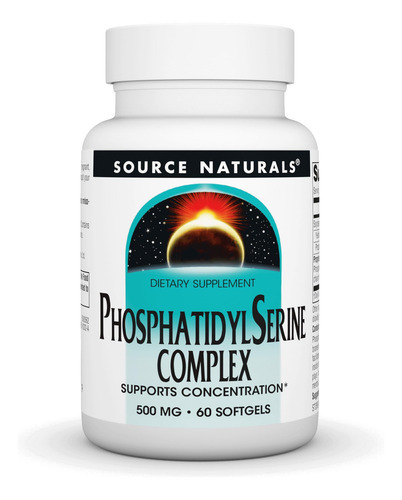 Suplemento Source Naturals Fosfatidilserina 500mg 60 Soft