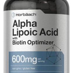 Suplemento De Ácido Alfa Lipóico Horbäach 600 Mg Com Biotina
