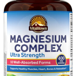 Suplemento Vitalitown Ultra Strength Magnésio Complex 400 Mg