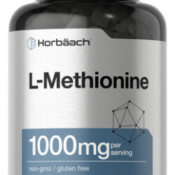 Suplemento Horbäach L-metionina 1000mg 100 Cápsulas