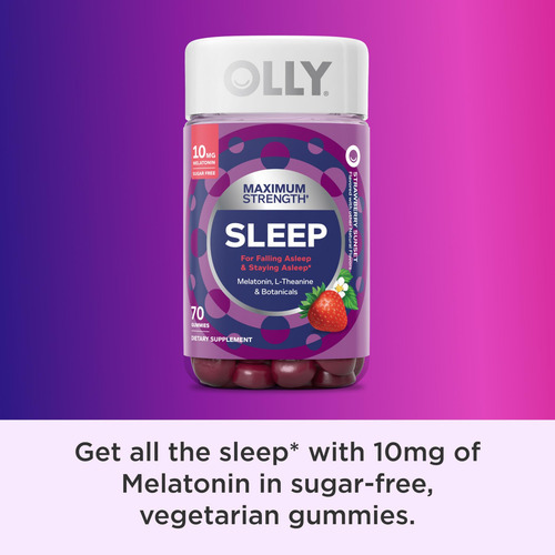 Sleep Gummy Olly Max Strength Com 10 Mg De Melatonina, 50 Un - Imagem 5