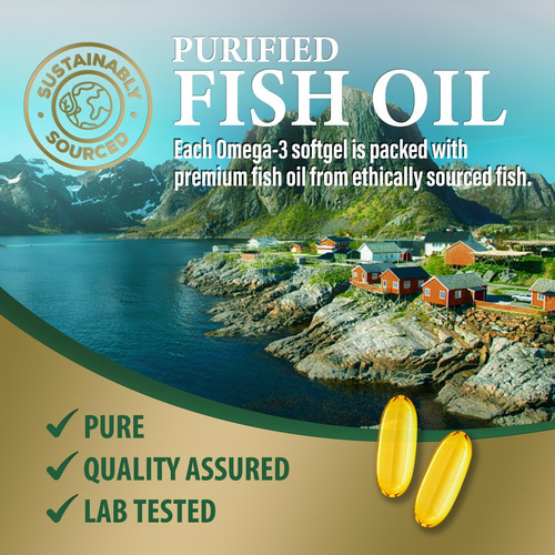 Suplemento De Óleo De Peixe Nature"s Peak 2400mg Omega 3 60 - Imagem 8