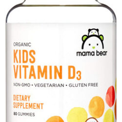 Gomas Orgânicas De Vitamina D3 Mama Bear 25 Mcg (1000 Ui) 80