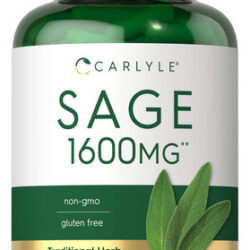 Suplemento Carlyle Sage 1600mg 180 Cápsulas De Alta Potência