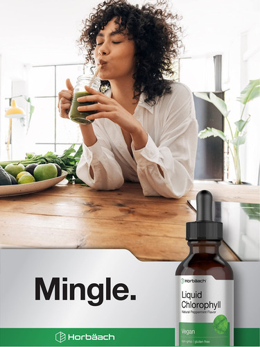 Suplemento De Clorofila Líquida Horbaach 60ml Vegano Não Tra - Imagem 6