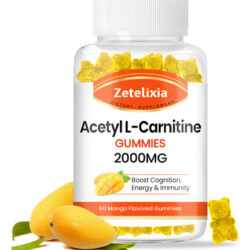 Suplemento Gomas De Acetil L-carnitina Zetelixia 2000 Mg 60