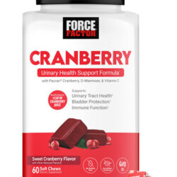Suplemento De Cranberry Force Factor Soft Chews Para Mulhere