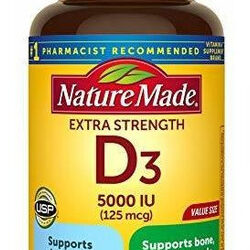Vitamina D3 Extra Forte Feita Na Natureza 5000 Ui 125 Mcg