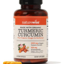 Suplemento Naturewise Curcumina Cúrcuma 2250mg 95% Curcumino