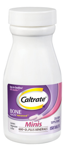 Suplemento Caltrate Minis 600 Plus D3 De Cálcio 150 Comprimi - Imagem 6