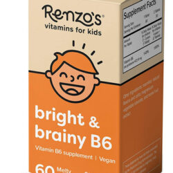 Vitamina B6 Renzo&quots Bright & Brainy Para Crianças 60 Comprim
