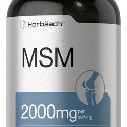 Cápsulas De Suplemento Horbaach Msm 2000mg 250 Unidades