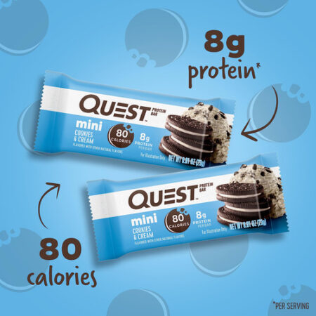 Mini Biscoitos E Cremes Protein Bars Quest Nutrition 14 Unid - Imagem 2
