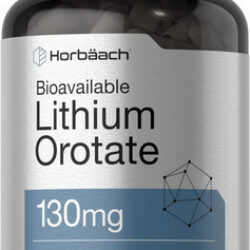 Suplemento Horbäach Orotato De Lítio 130mg 180 Cápsulas
