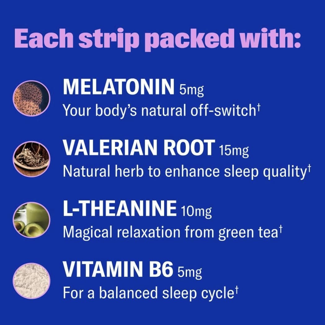 NuStrips Sleep In A Strip™ Mirtilo Sonhador 30 Tiras - Imagem 6