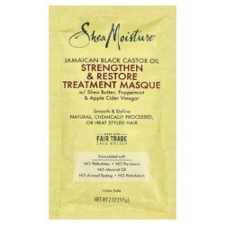 SheaMoisture Óleo de Rícino Preto Jamaicano Máscara Capilar para Tratamento e Fortalecimento 57 g (2 oz)