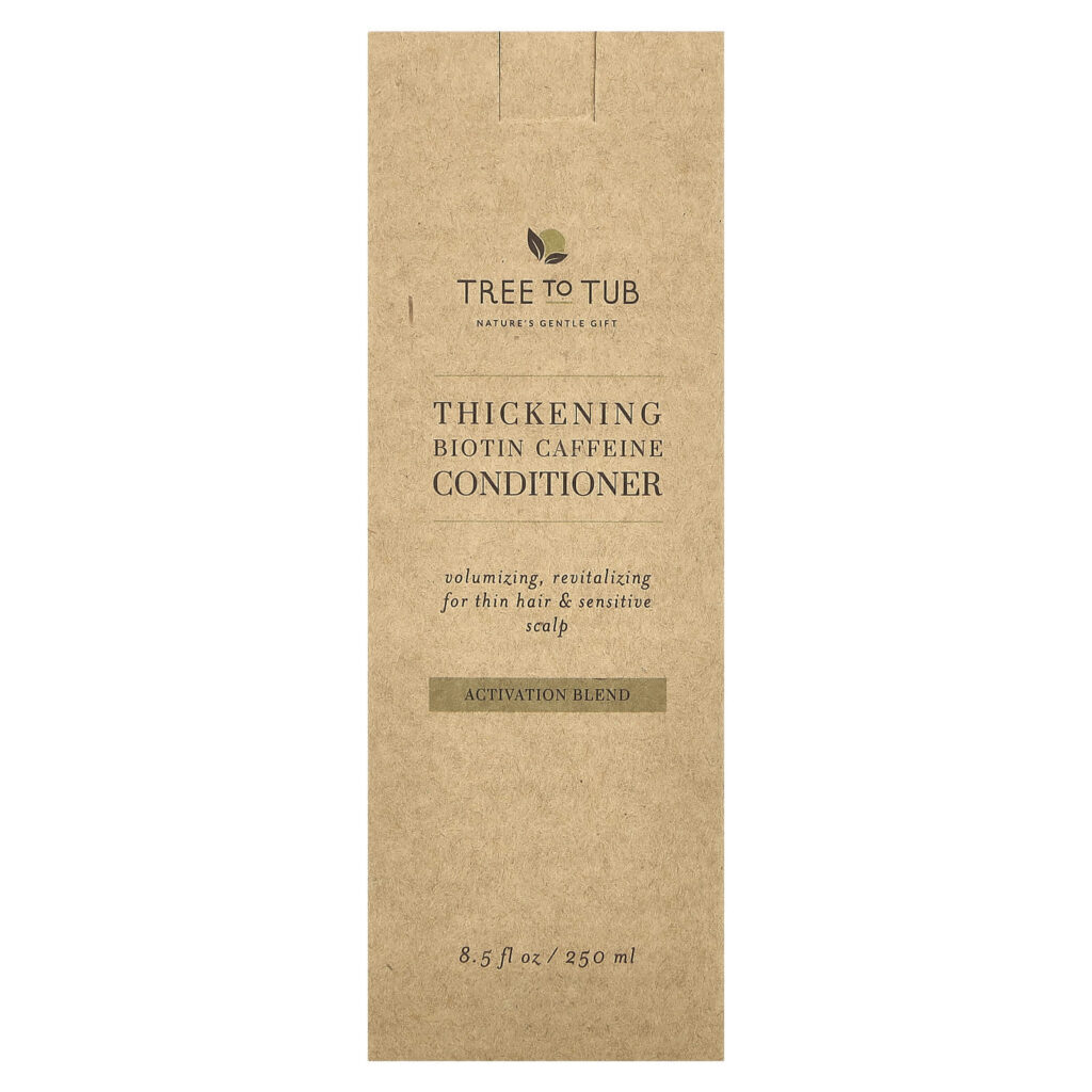 Tree To Tub Condicionador Espessante de Biotina e Cafeína 250 ml (85 fl oz) - Imagem 2