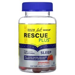 Bach Rescue Plus Gomas do Sono Morango 60 Gomas (25 mg por Goma)