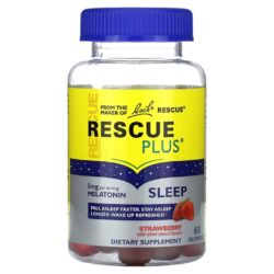 Bach Rescue Plus Gomas do Sono Morango 60 Gomas (25 mg por Goma)