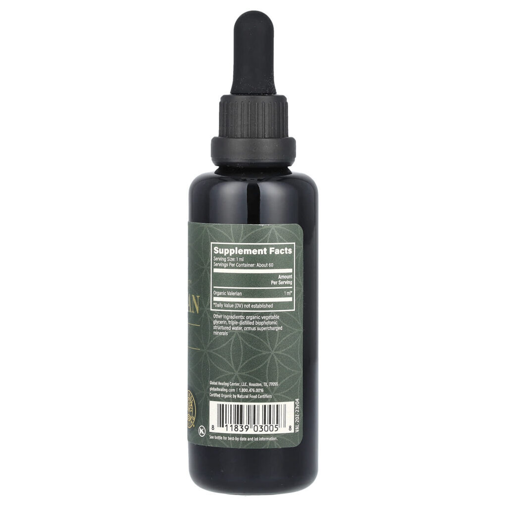 Global Healing Extrato de Ervas Cruas Valeriana 592 ml (2 fl oz) - Imagem 2