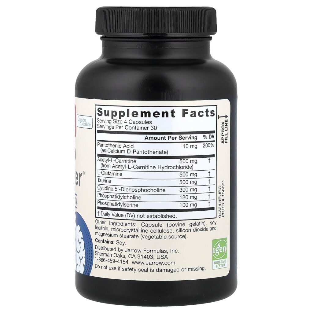 Jarrow Formulas Neuro Optimizer® 120 Cápsulas - Imagem 2