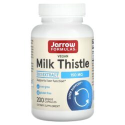 Jarrow Formulas Cardo-Mariano Padronizado 150 mg 200 Cápsulas Vegetais