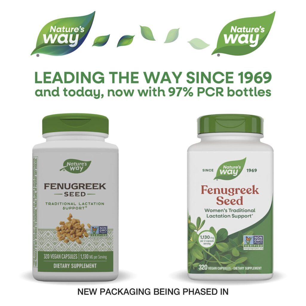 Natures Way Semente de Fenacho 320 Cápsulas Veganas (565 mg por Cápsula) - Imagem 3