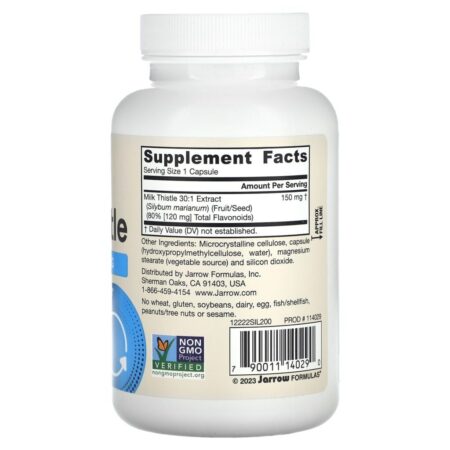 Jarrow Formulas Cardo-Mariano Padronizado 150 mg 200 Cápsulas Vegetais - Imagem 2
