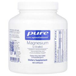 Pure Encapsulations Magnésio (Citrato) 150 mg 180 Cápsulas