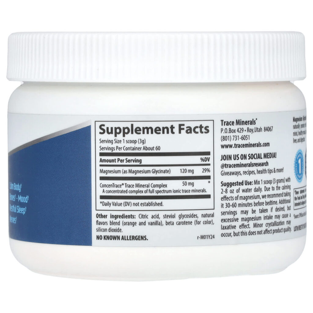 Trace Glicinato de Magnésio em Pó Orange Dream 180 g (635 oz) - Imagem 2