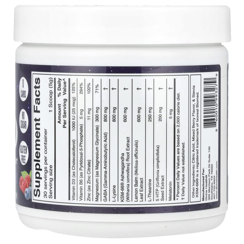 Divine Health Don Colbert MD Sleep-Ease Frutos Silvestres Mistos Naturais 150 g (529 oz) - Imagem 2