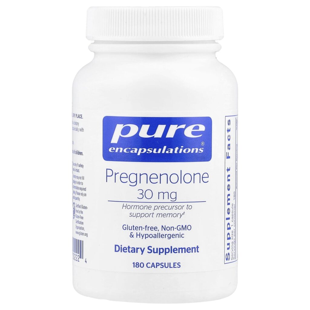 Pure Encapsulations Pregnenolona 30 mg 180 Cápsulas