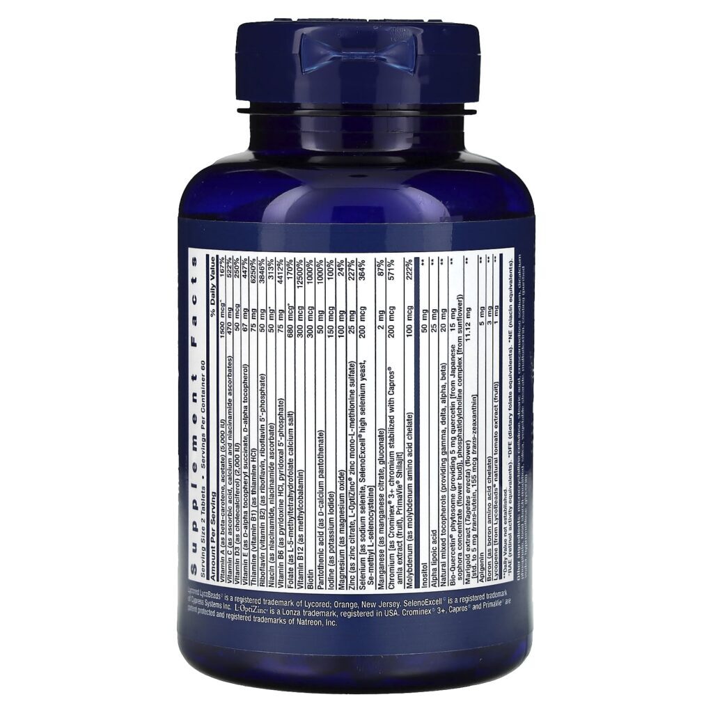 Life Extension Multivitamínico 2 por Dia 120 Comprimidos - Imagem 2