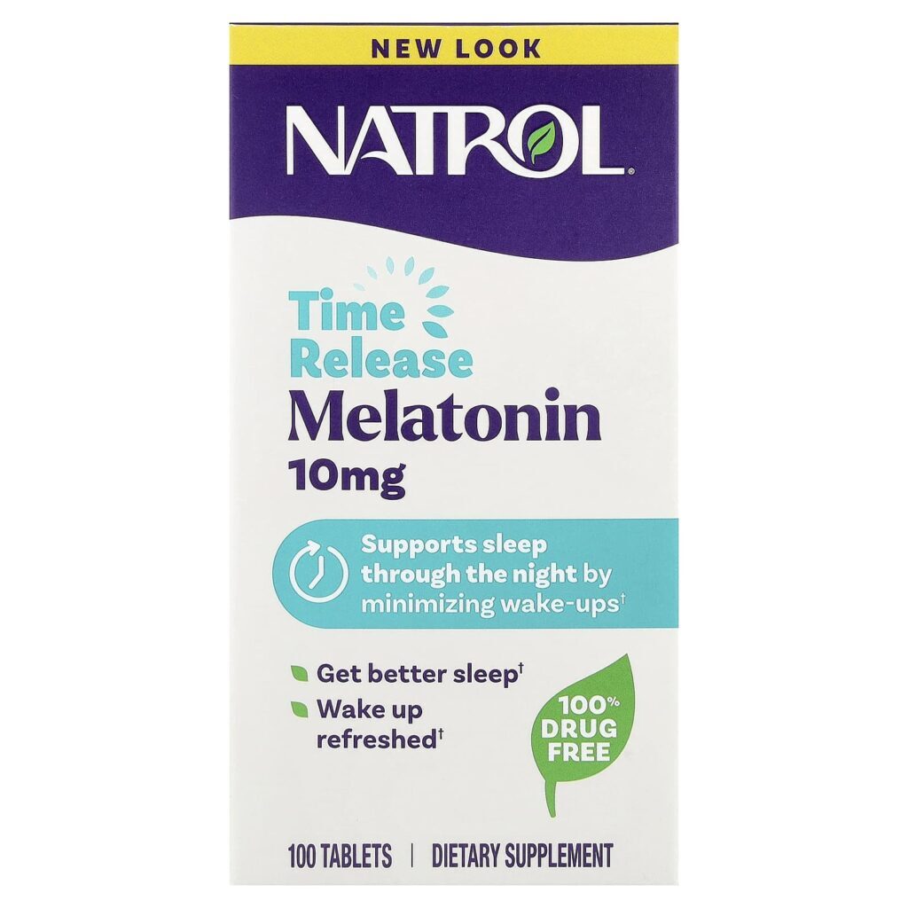 Natrol Melatonina Liberação Programada 10 mg 100 Comprimidos