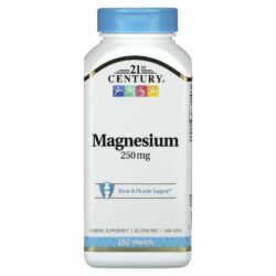 21st Century Magnésio 250 mg 250 comprimidos