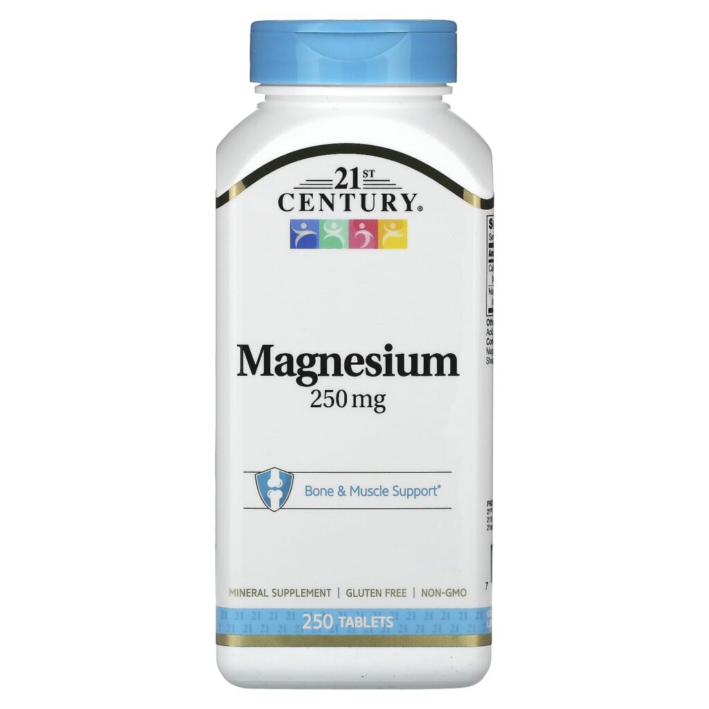 21st Century Magnésio 250 mg 250 comprimidos