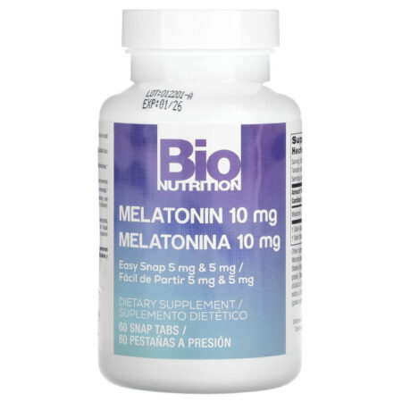 Bio Nutrition Melatonina 10 mg 60 Snap Tabs - Imagem 3