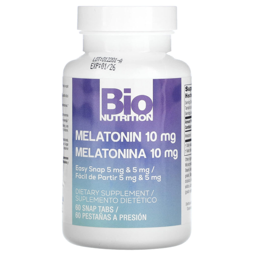 Bio Nutrition Melatonina 10 mg 60 Snap Tabs - Imagem 3