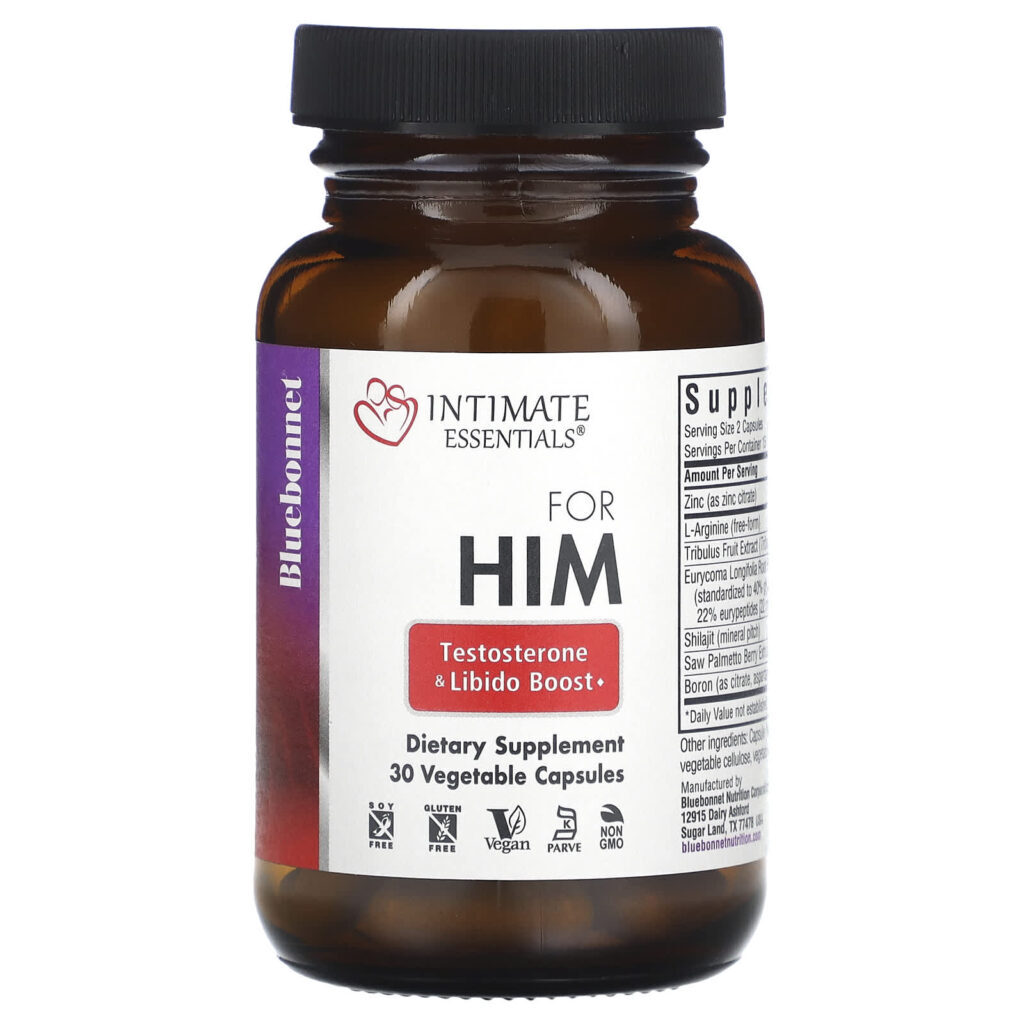 Bluebonnet Nutrition Intimate Essentials Para Ele Testosterona e Reforço da Libido 30 Cápsulas Vegetais - Imagem 3