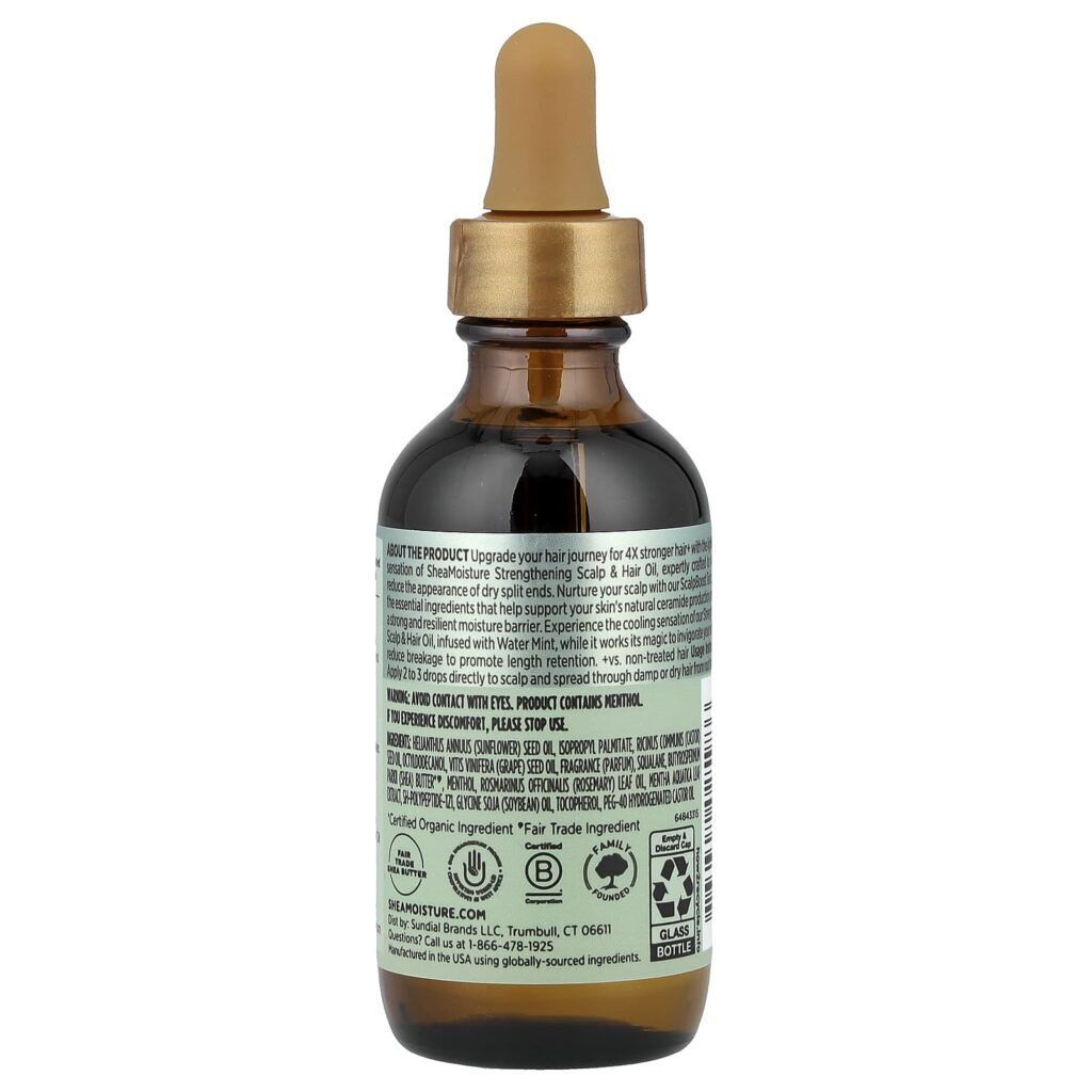 SheaMoisture Óleo Fortalecedor do Couro Cabeludo e do Couro Cabeludo 59 ml (2 fl oz) - Imagem 2
