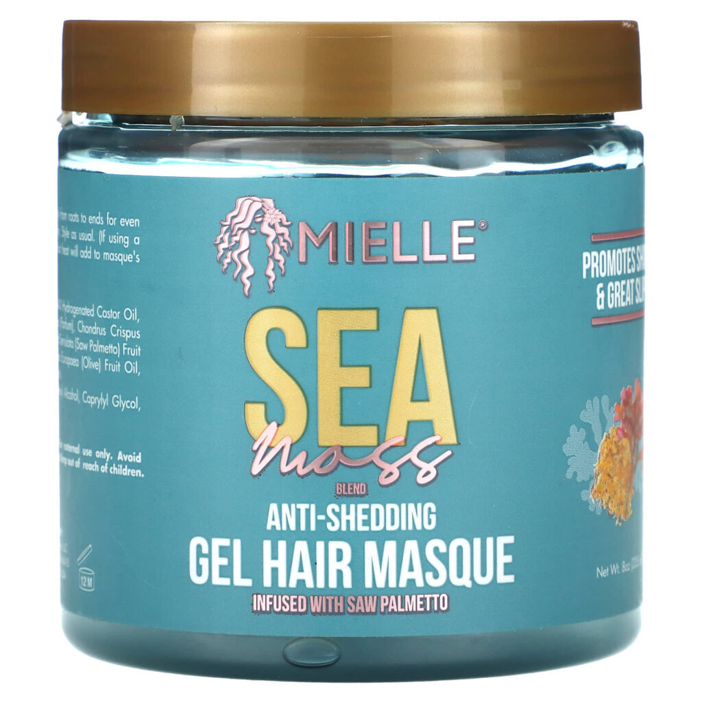 Mielle Máscara Capilar em Gel Antiderrapante Mistura de Musgo Marinho 235 ml (8 oz)
